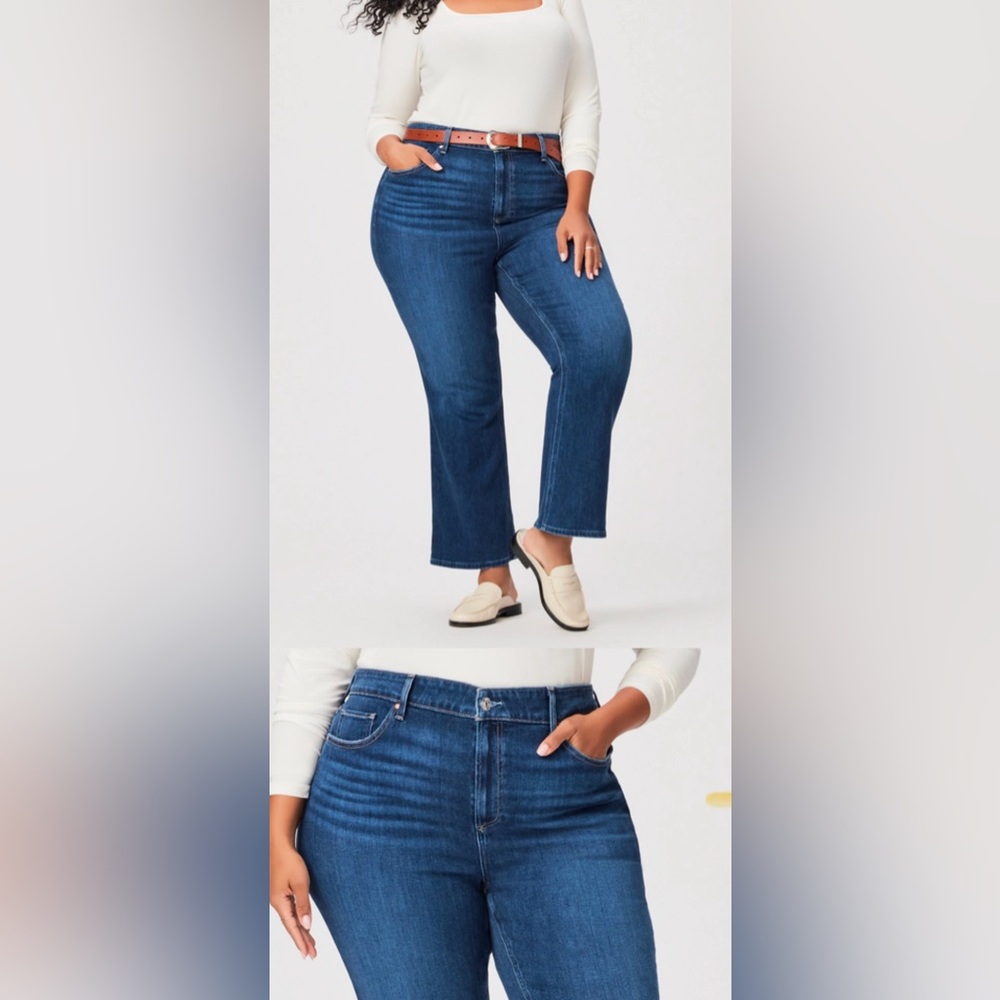 PAIGE Women’s Blue High Rise Flare Jeans sz 33